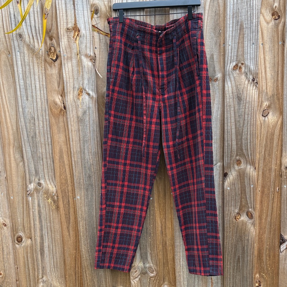 Free People Here and There Plaid Pants - Picture 3 of 10